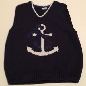 Navy boys sweater vest.